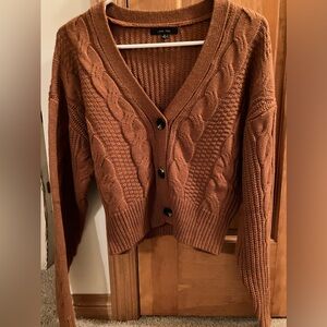 Love Tree Cropped Cardigan Sweater - NWOT